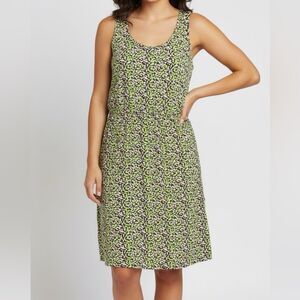 KAVU Simone Sundress Women’s Size Medium Green Meadow Pockets